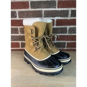 SOREL Women's Caribou Waterproof Boot Buff NL1005-280  Size 8